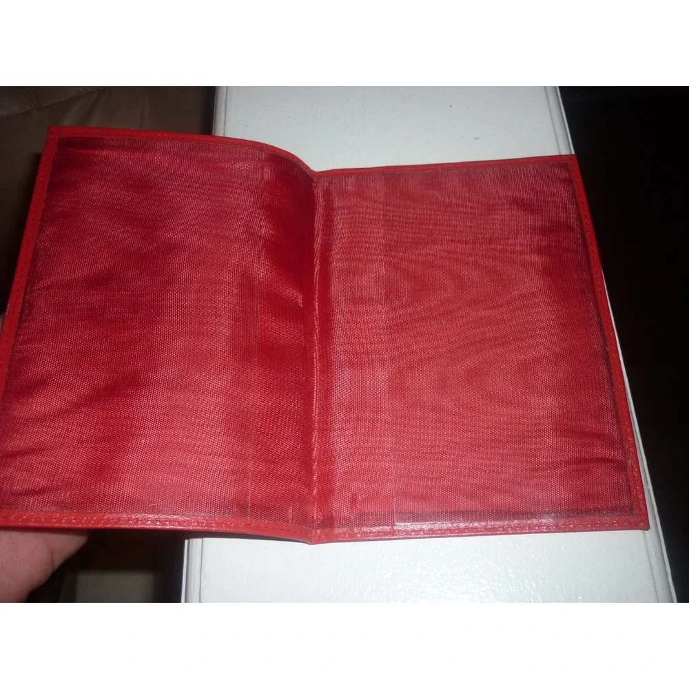 Vintage Swiss Driving License Red Wallet Cover Holder Führerausweis Switzerland
